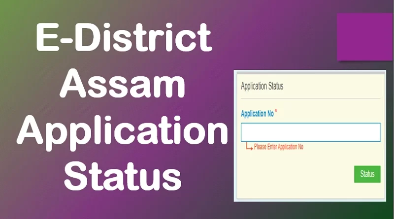 e district assam application status,