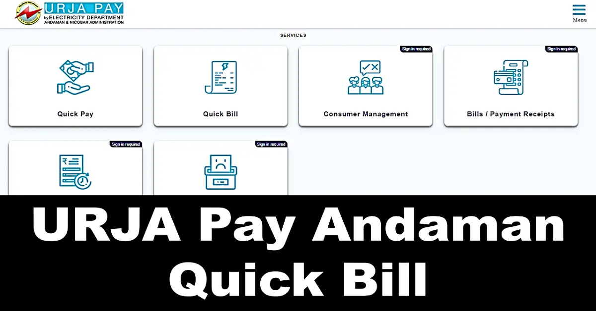 urja pay andaman quick bill,