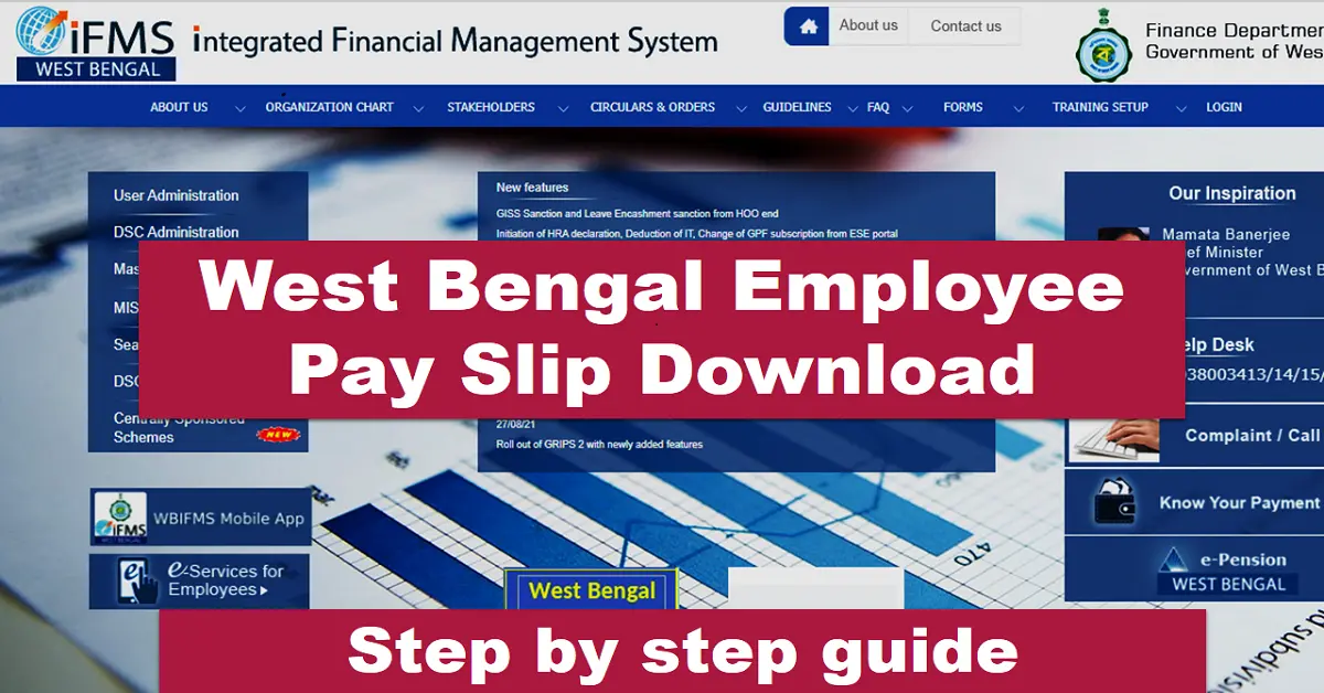 WBIFMS Pay Slip Download, Employee Pay Slip 2024: IFMS West Bengal