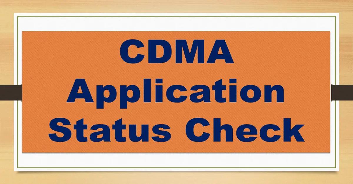 Know your CDMA Application Status