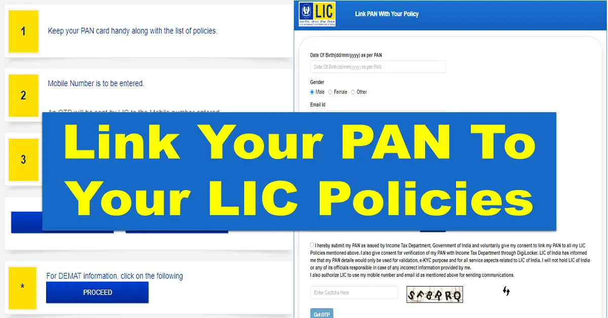 How to Link PAN to Your LIC Policies (link pan card to lic policy)