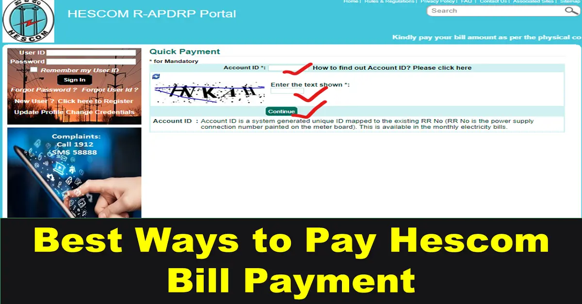 hescom bill payment,