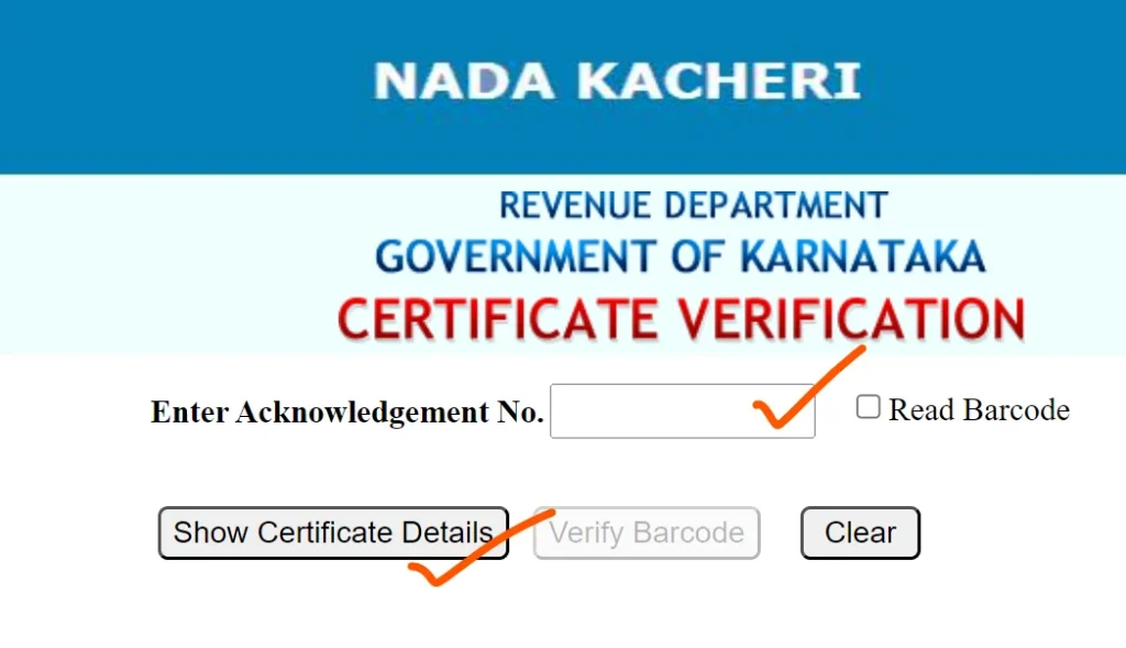 nadakacheri caste certificate 