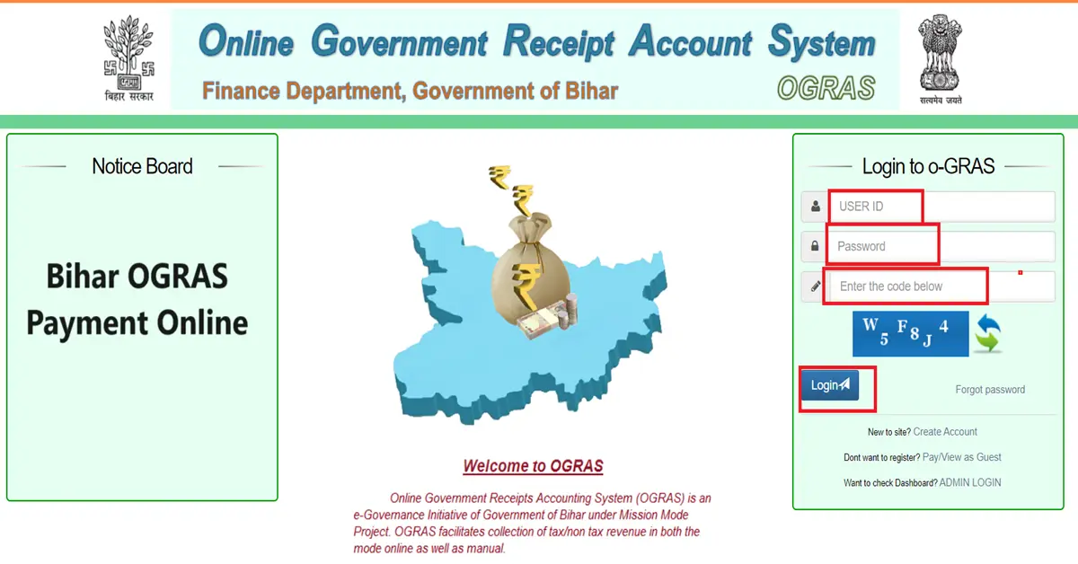 bihar ogras payment