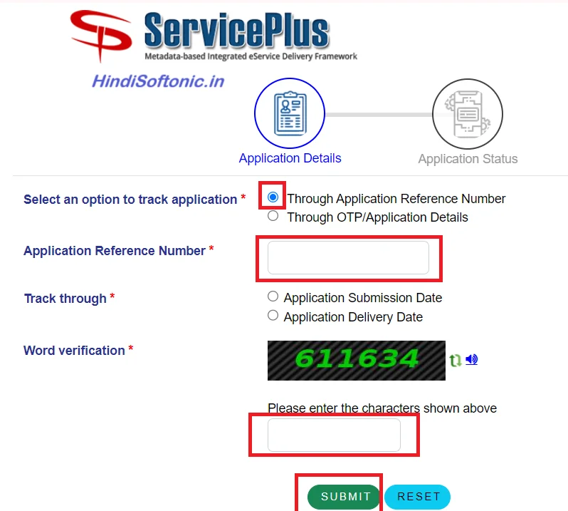 seva sindhu bus pass application status